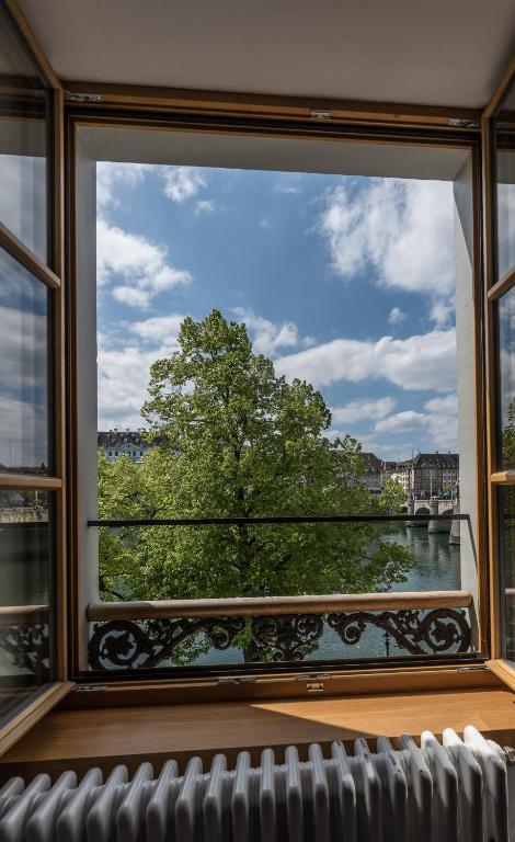 Двухместный (Двухместный номер с 1 кроватью и видом на реку) отеля East-West Riverside Hotel Basel, Базель
