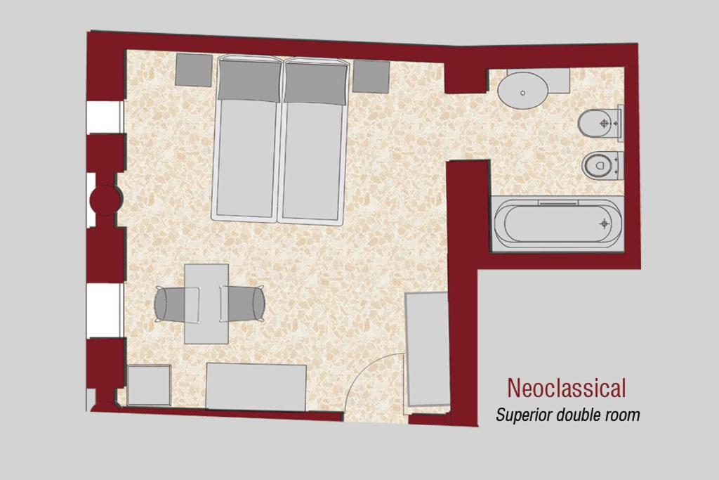 Двухместный (Улучшенный двухместный номер с 1 кроватью) гостевого дома Ca' Monteggia, Милан