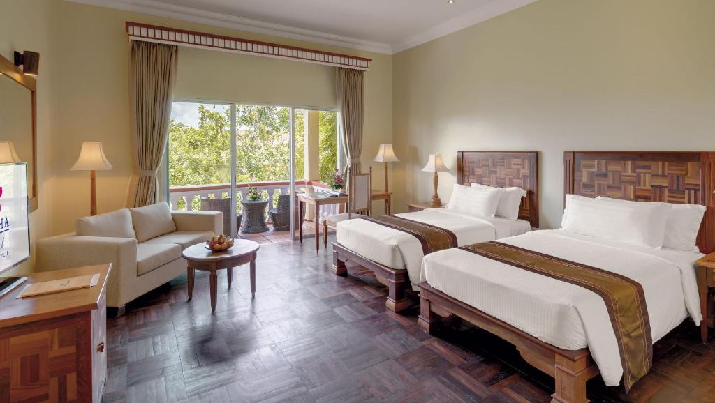 Двухместный (Двухместный номер Делюкс с 1 кроватью или 2 отдельными кроватями - Вид на озеро - Только проживание) курортного отеля Sokha Beach Resort, Сиануквиль