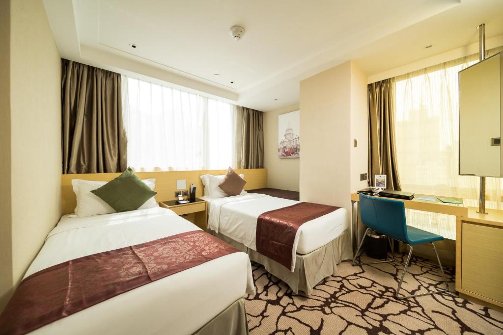 Двухместный (Улучшенный двухместный номер с 2 отдельными кроватями) отеля Eco Tree Hotel, Гонконг (город)