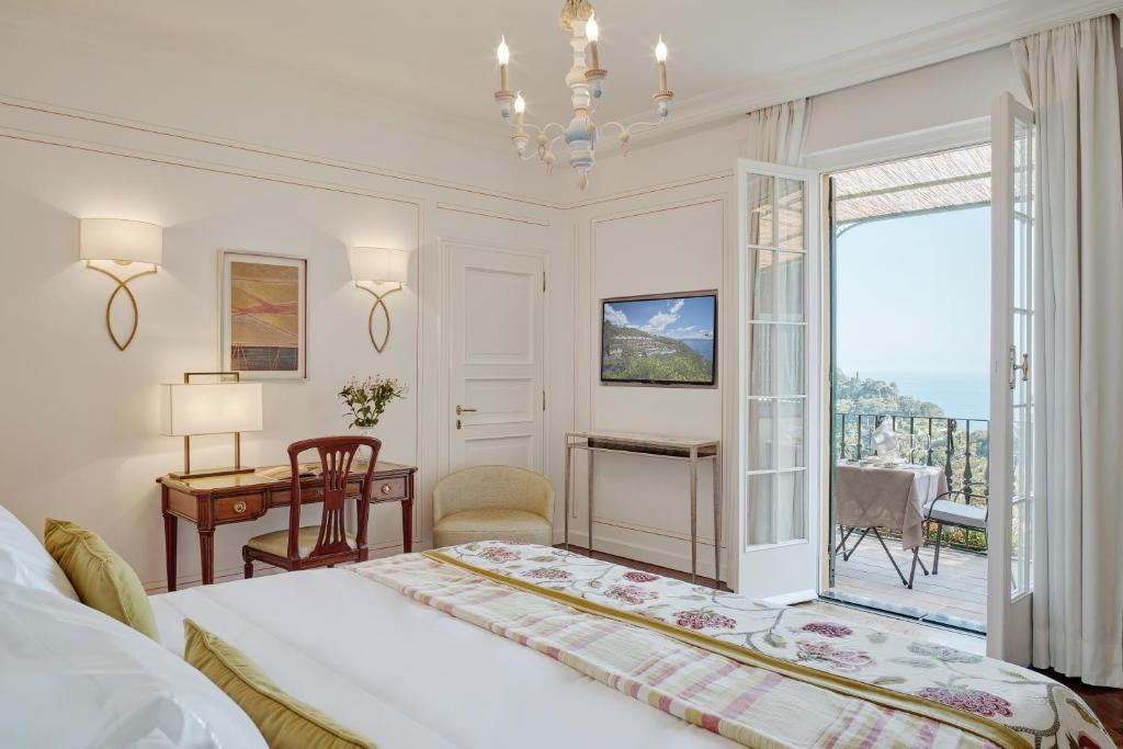 Двухместный (Двухместный номер с 1 кроватью или 2 отдельными кроватями и балконом, вид на море) отеля Belmond Hotel Splendido, Портофино