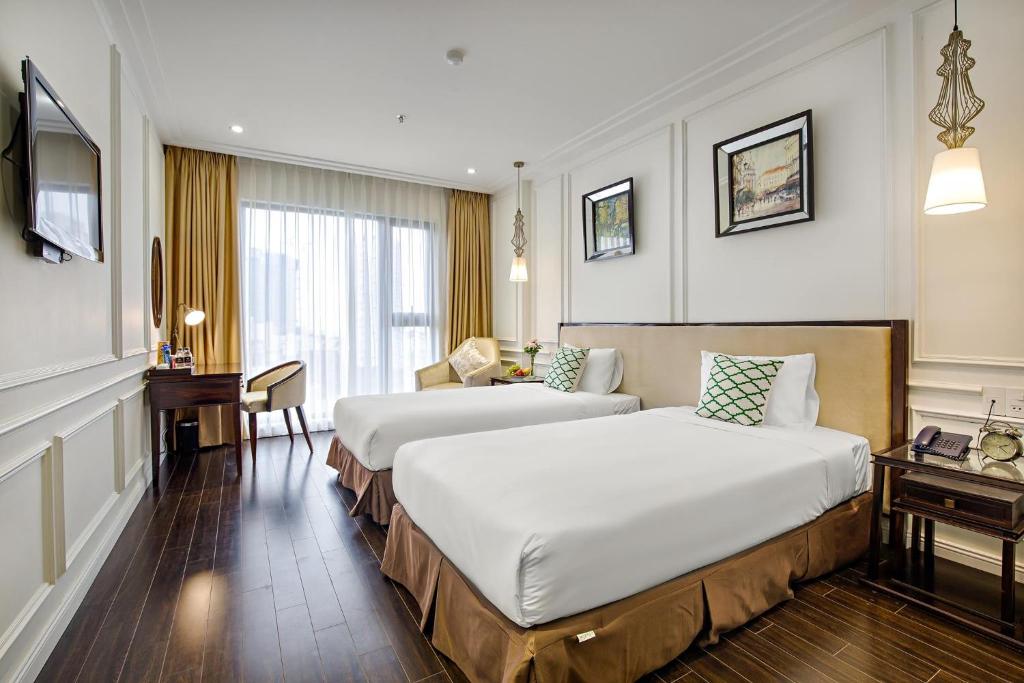 Двухместный (Двухместный номер «Гранд» Делюкс с 1 кроватью или 2 отдельными кроватями) отеля The Herriott Hotel & Suite, Дананг