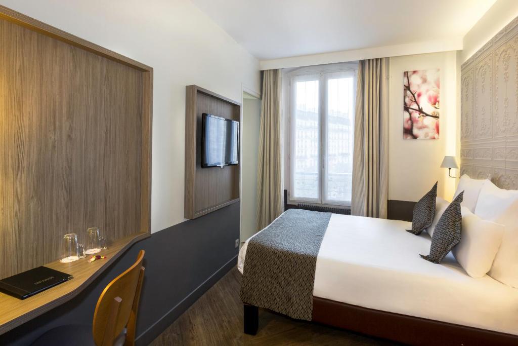 Двухместный (Улучшенный двухместный номер с 1 кроватью), Contact Hôtel Alizé Montmartre