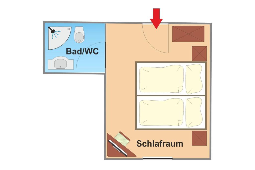 Апартаменты (Апартаменты с 1 спальней и балконом) гостевого дома Pension Spreitzhof, Шладминг