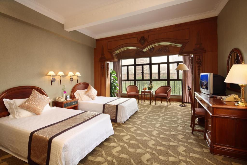 Двухместный (Улучшенный двухместный номер с 2 отдельными кроватями) отеля Jing An Hotel, Шанхай