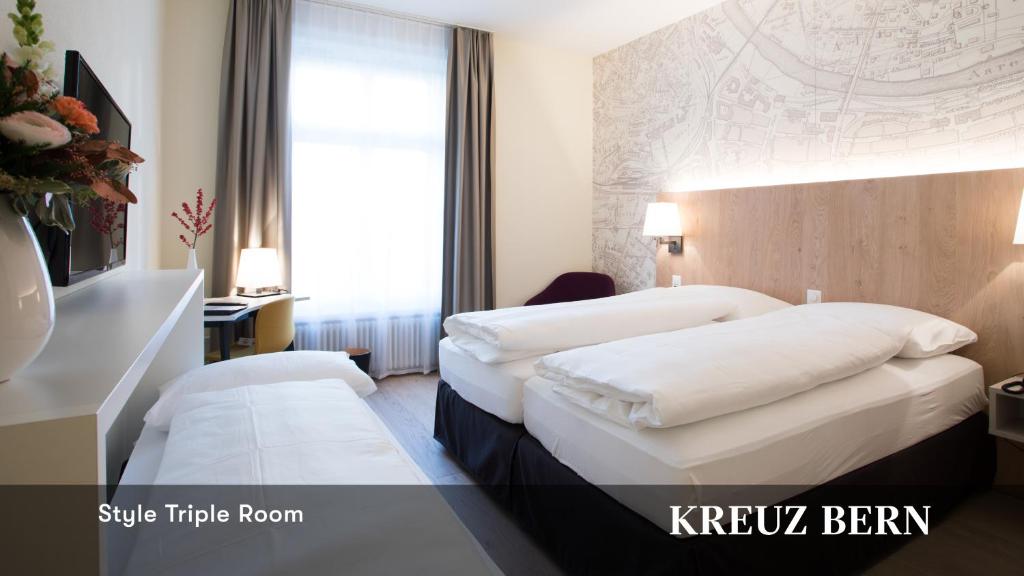 Трехместный (Трехместный номер Style) отеля Hotel Kreuz Bern, Берн