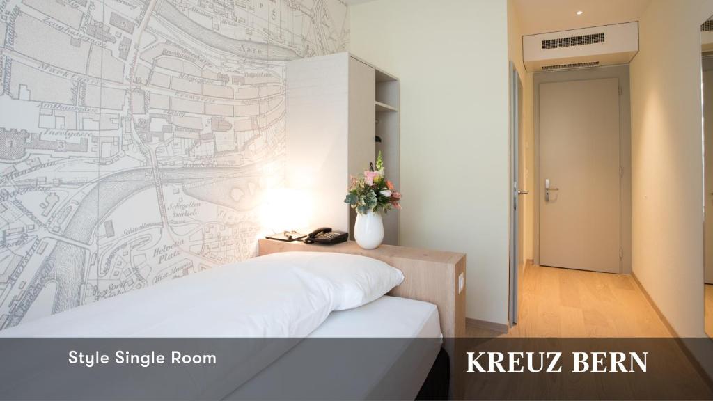 Одноместный (Стильный одноместный номер) отеля Hotel Kreuz Bern, Берн