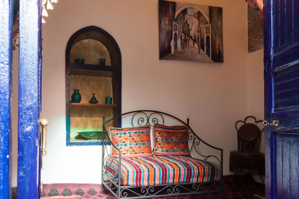 Двухместный (Номер Делюкс с кроватью размера «king-size») отеля Riad Tiziri, Марракеш