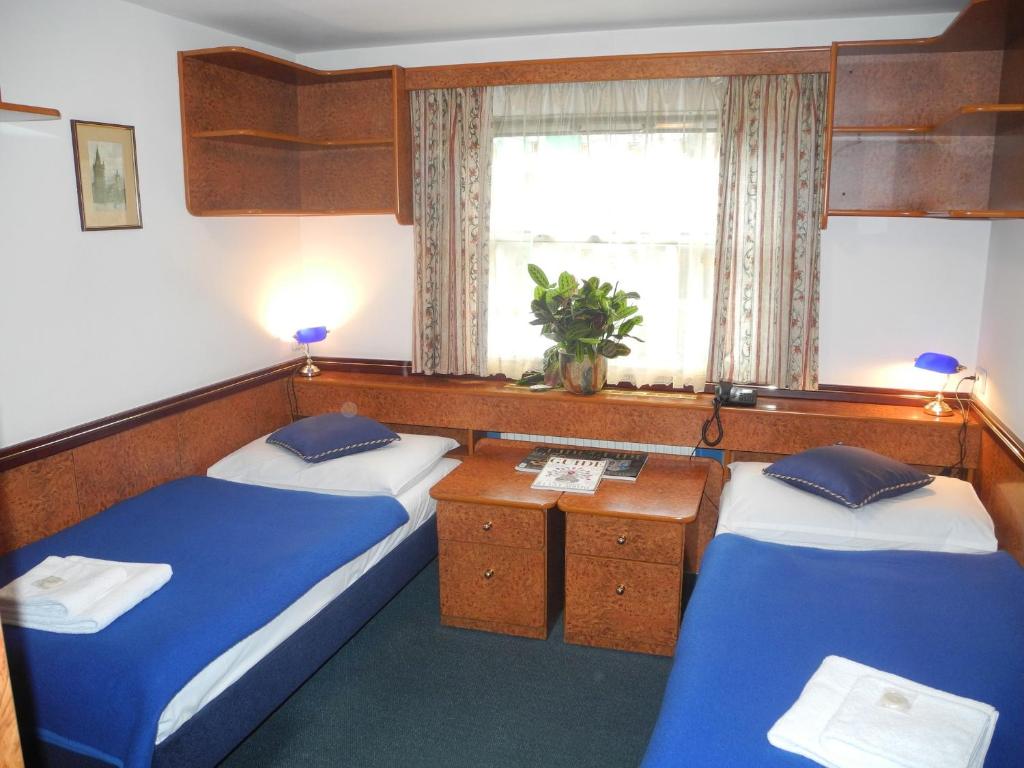 Двухместный (Двухместный номер с 2 отдельными кроватями для одноместного размещения) отеля Admiral Botel, Прага