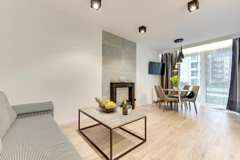 Апартаменты (Апартаменты Делюкс с террасой (парковка)), Angielska Grobla Apartinfo Apartments