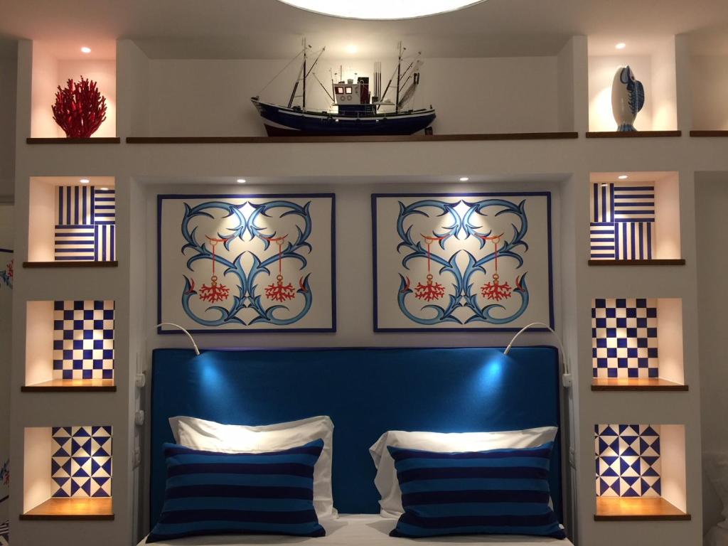 Двухместный (Двухместный номер Делюкс с 1 кроватью или 2 отдельными кроватями и видом на море) гостевого дома Maison Lauren, Сорренто