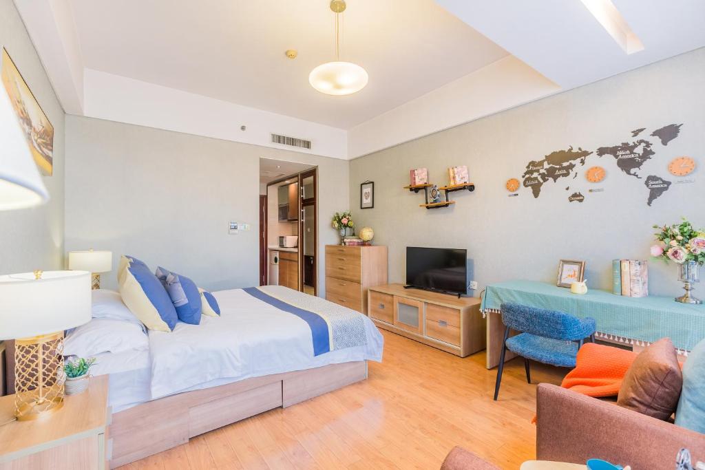 Двухместный (Улучшенный номер с кроватью размера «queen-size»), Westlake 7 Service Apartment