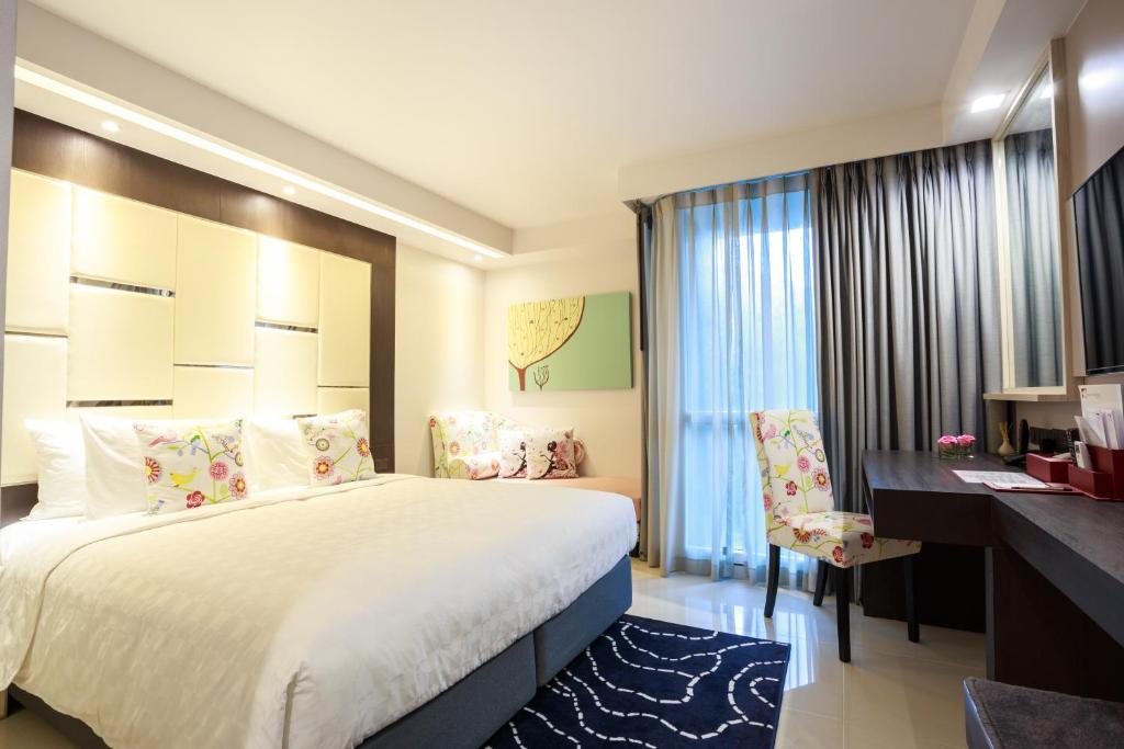 Двухместный (Стандартный двухместный номер с 1 кроватью или 2 отдельными кроватями) отеля Clover Asoke, Бангкок