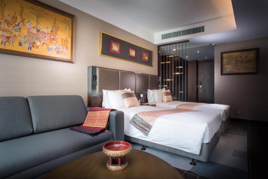 Двухместный (Представительский двухместный номер с 2 отдельными кроватями) отеля Soravit on Granville, Гонконг (город)