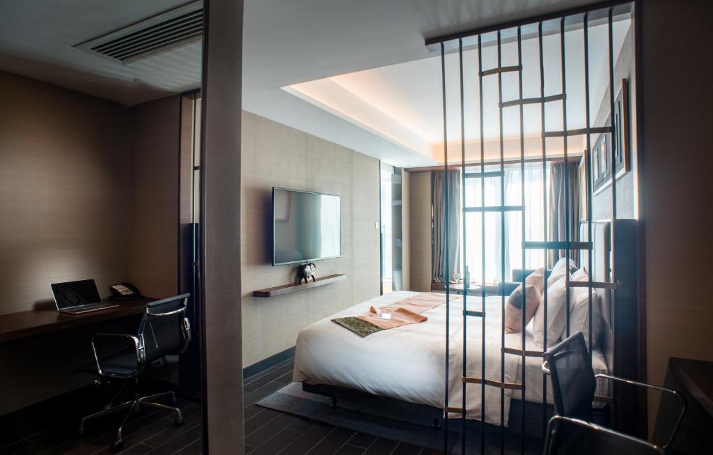 Двухместный (Представительский номер с кроватью размера «king-size») отеля Soravit on Granville, Гонконг (город)