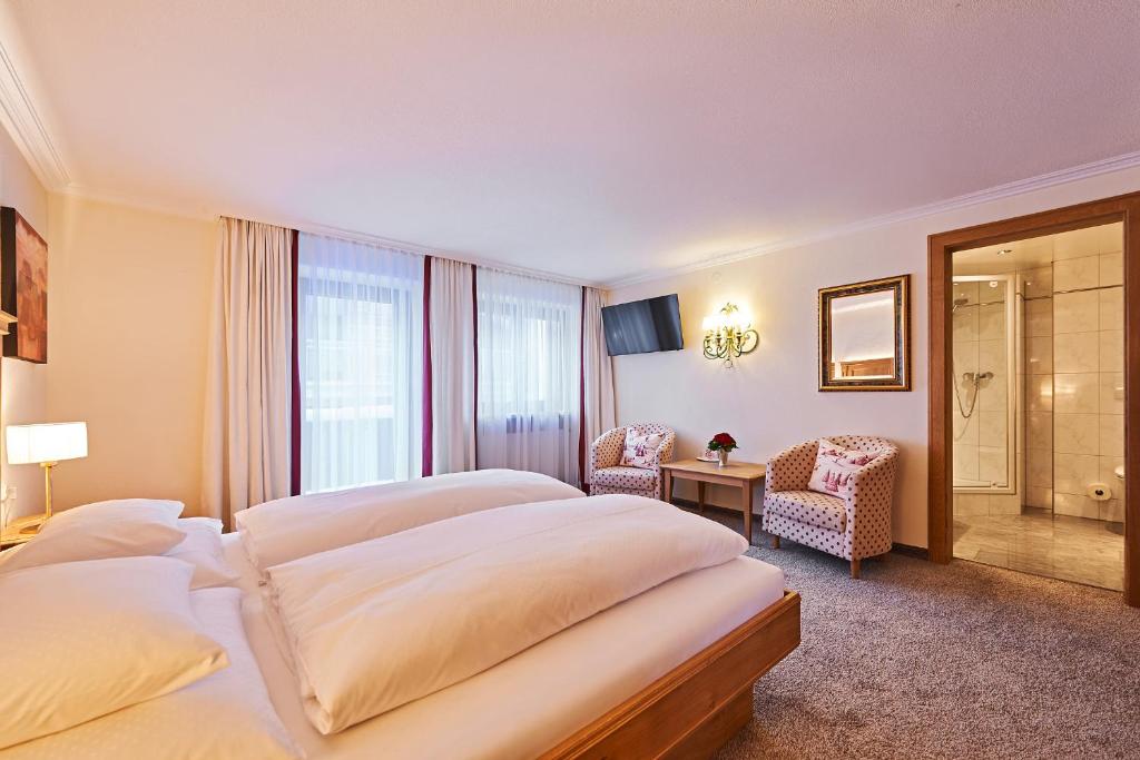Двухместный (Двухместный номер с 1 кроватью) гостевого дома Hotel Garni Edelweiss, Лех
