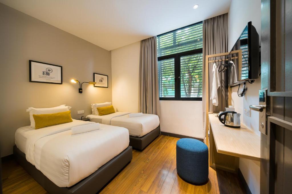 Двухместный (Двухместный номер Делюкс с 2 отдельными кроватями) отеля Gold3 Boutique Hotel, Куала-Лумпур