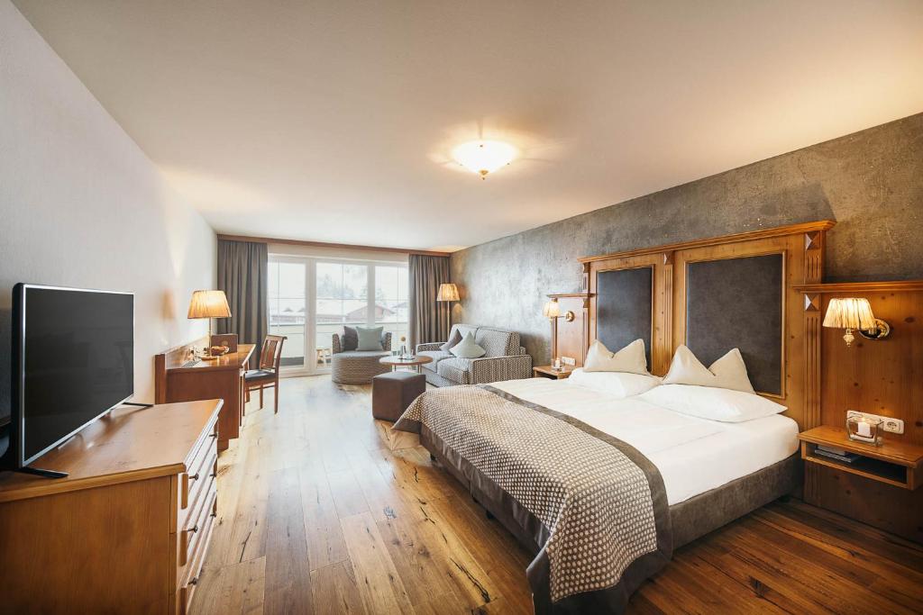 Двухместный (Улучшенный двухместный номер с 1 кроватью) отеля Premium Activehotel Bergkönig, Нойштифт