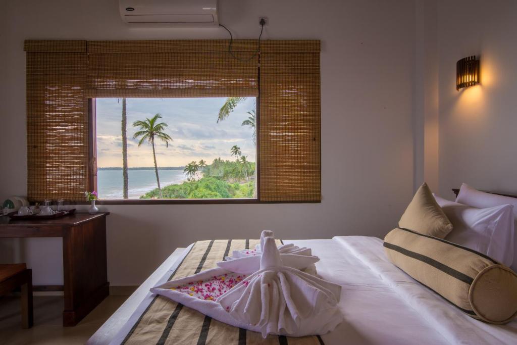 Двухместный (Двухместный номер Делюкс с 1 кроватью и боковым видом на море) отеля Ananya Beach Resort, Тангалла