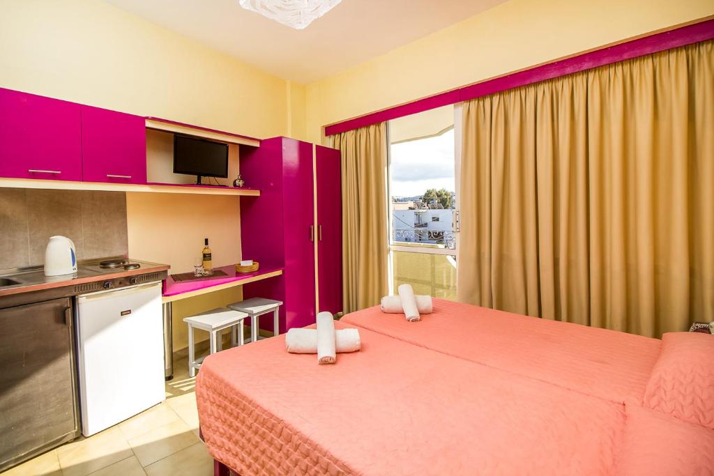 Двухместный (Двухместный номер с 1 кроватью и окном) апартамента Takis Hotel Apartments, Ялиссос