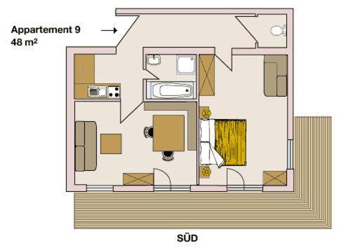Апартаменты (Апартаменты «Комфорт» с 1 спальней) апартамента Chalet Rüfikopf, Лех