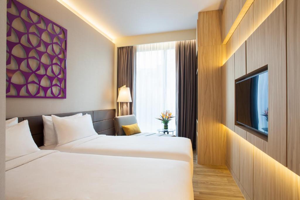 Двухместный (Двухместный номер Делюкс с 2 отдельными кроватями), Mercure Singapore On Stevens