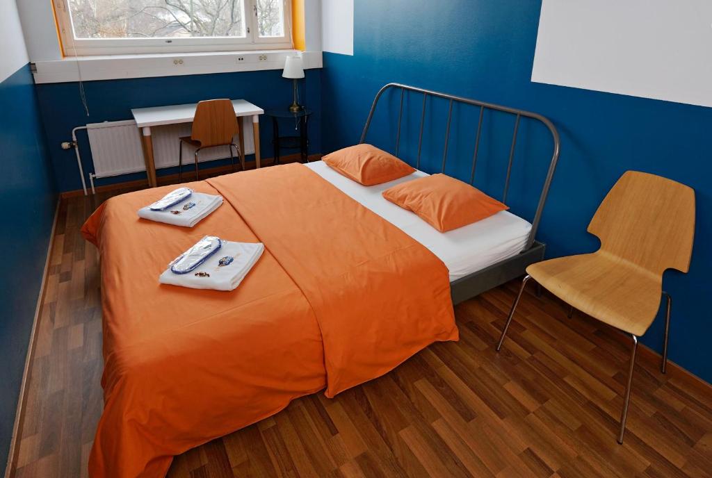Двухместный (Двухместный номер с 1 кроватью и общей ванной комнатой) хостела CheapSleep Hostel Helsinki, Хельсинки