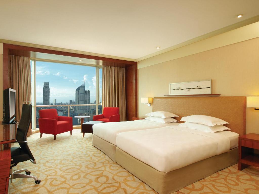 Двухместный (Двухместный номер с 2 отдельными кроватями и видом на городской залив) отеля New Coast Hotel Manila (formerly New World Manila Bay Hotel), Манила