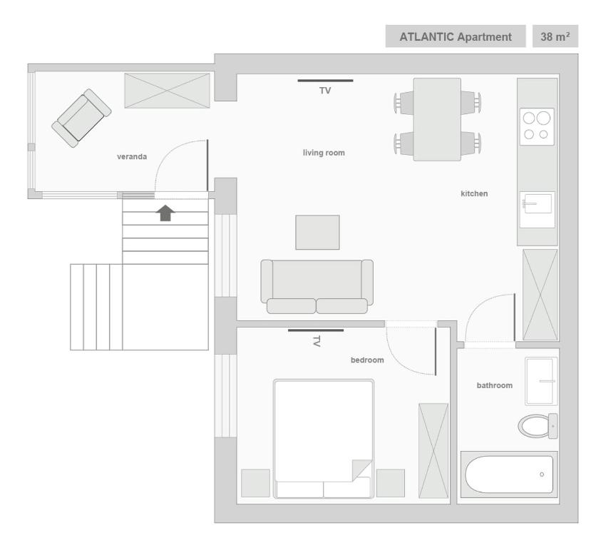 Апартаменты (Апартаменты с 1 спальней - Haffnera Street, 51/1d), Sanhaus Apartments