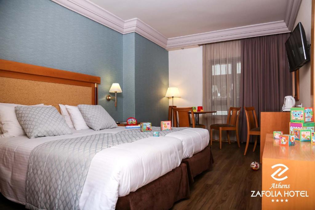 Семейный (Семейный номер (для 2 взрослых и 3 детей)), Athens Zafolia Hotel