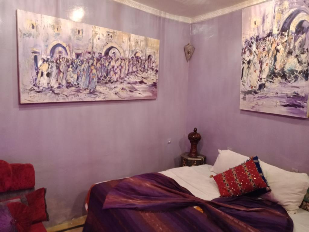 Двухместный (Стандартный двухместный номер с 1 кроватью или 2 отдельными кроватями) отеля Kasbah du Peintre, Айт-Бен-Хадду