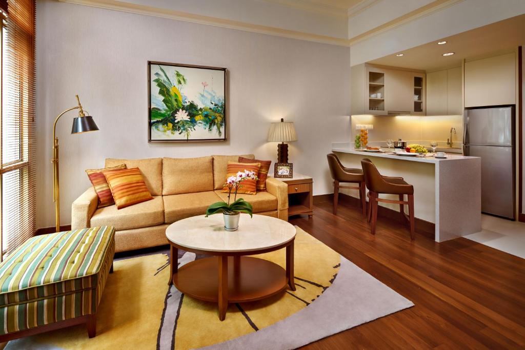 Апартаменты (Улучшенные апартаменты с 1 спальней) апарт-отеля Treetops Executive Residences, Сингапур (город)