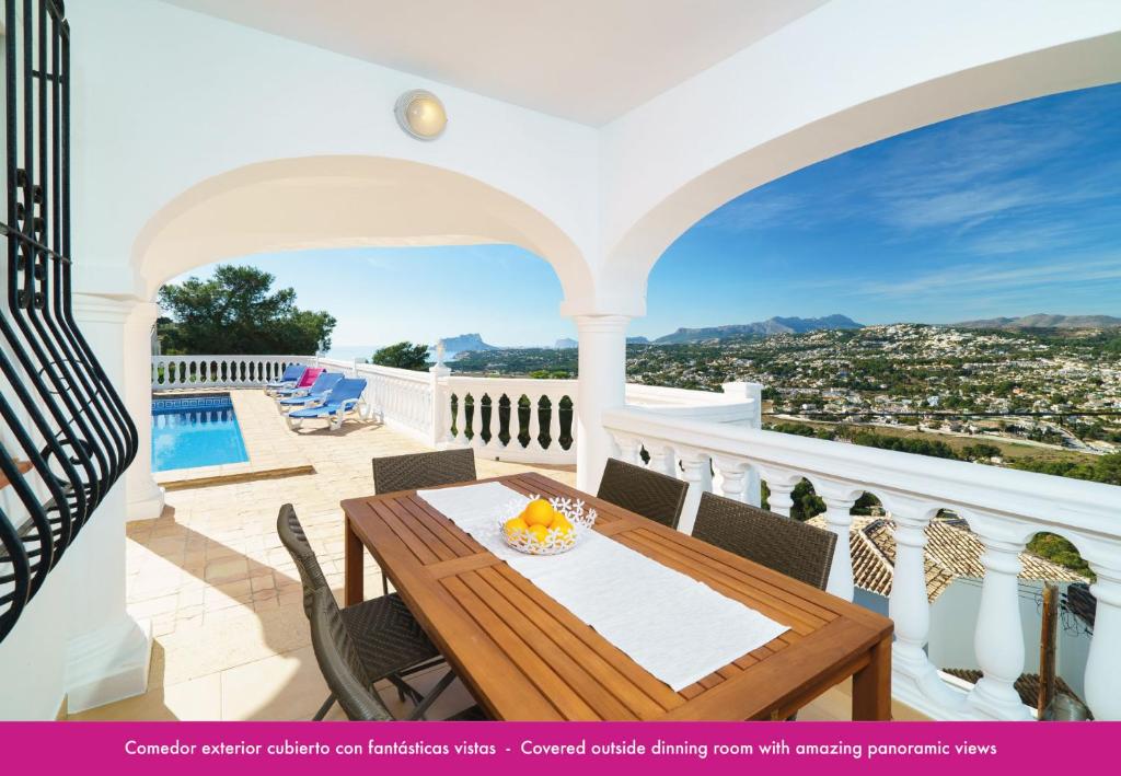 Book It Villa Attias Moraira with a pool or terrace