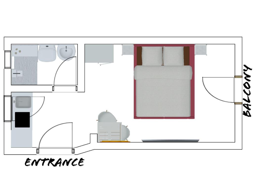 Апартаменты (Апартаменты-студио с балконом), Apartments Captain's Villa