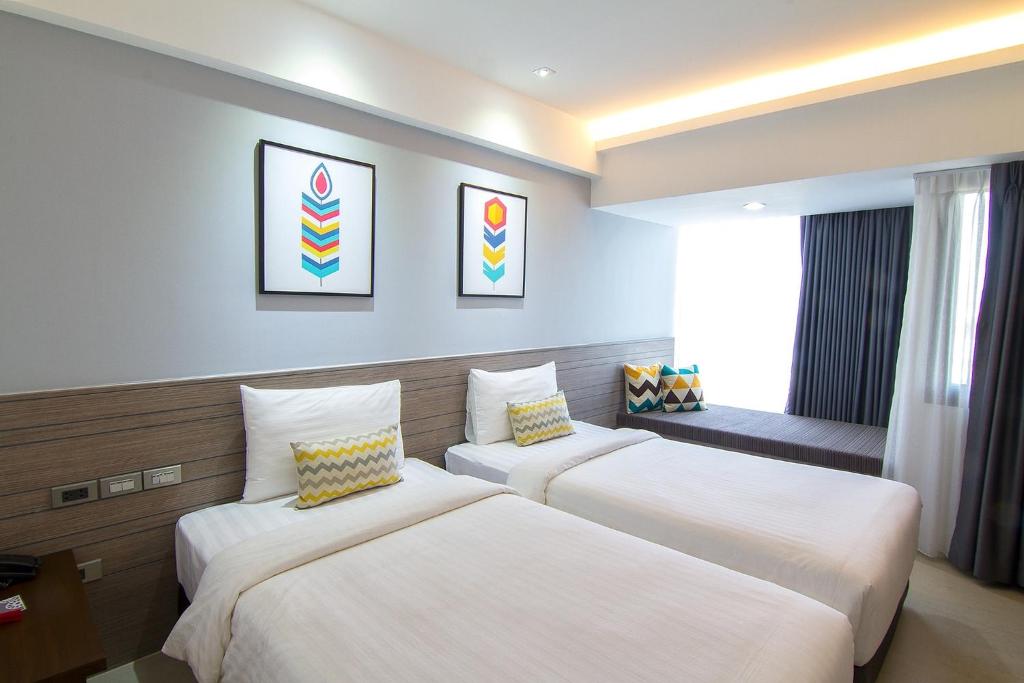 Двухместный (Улучшенный двухместный номер «Модерн» с 1 кроватью или 2 отдельными кроватями) отеля Bossotel Chiang Mai, Чиангмай