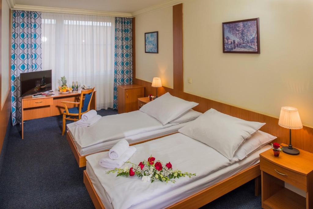 Двухместный (Стандартный двухместный номер с 1 кроватью или 2 отдельными кроватями) отеля Top Hotel Prague, Прага