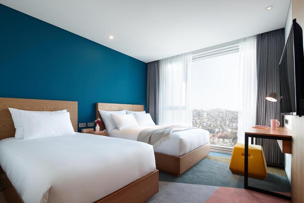 Семейный (Special Offer - Standard Family Twin Room with Late Check-in at 18:00) отеля L7 Hongdae by LOTTE, Сеул