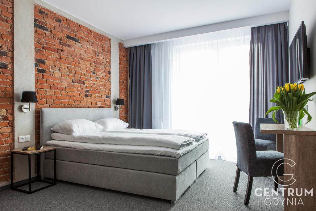 Двухместный (Двухместный номер Делюкс с 1 кроватью и балконом) отеля Gdynia Centrum, Гдыня