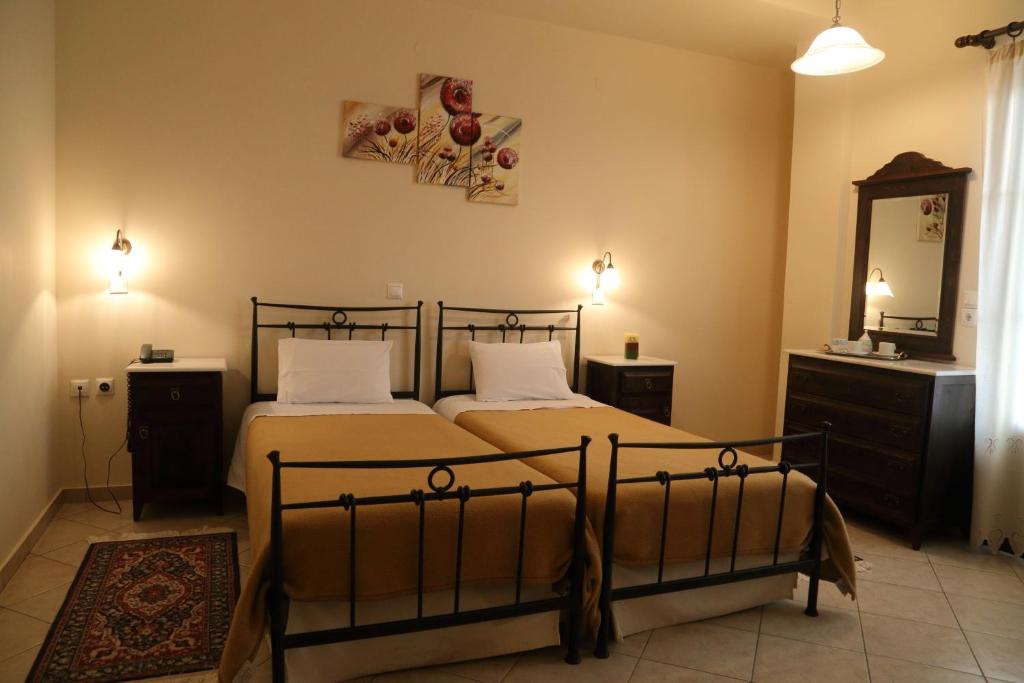 Двухместный (Двухместный номер с 2 отдельными кроватями) отеля Mani Hotel, Ареополис