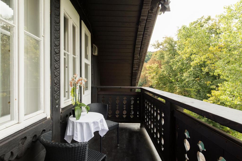 Двухместный (Двухместный номер с 1 кроватью и балконом) отеля Hotel Sacher Baden, Баден