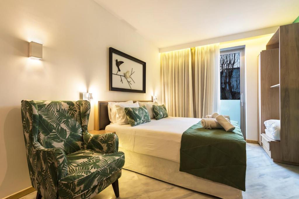 Апартаменты (Двухместный номер Petite с 1 кроватью или 2 отдельными кроватями (1 этаж)) апарт-отеля Kalamaki Luxury Suites, Каламаки (Крит)