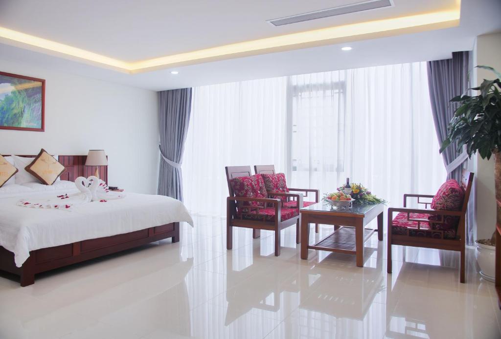 Сьюит (Люкс, вид на море) отеля Vinh Hoang Hotel, Донгхой