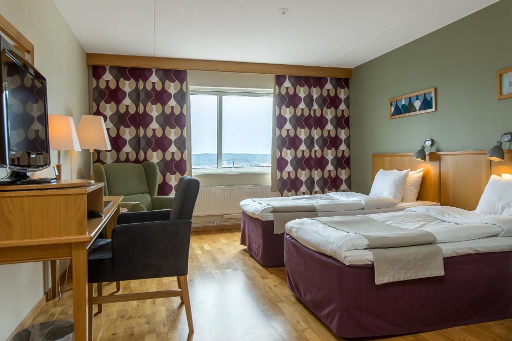 Двухместный (Двухместный номер с 1 кроватью или 2 отдельными кроватями) отеля Bohusgården Hotell & Konferens, Уддевалла