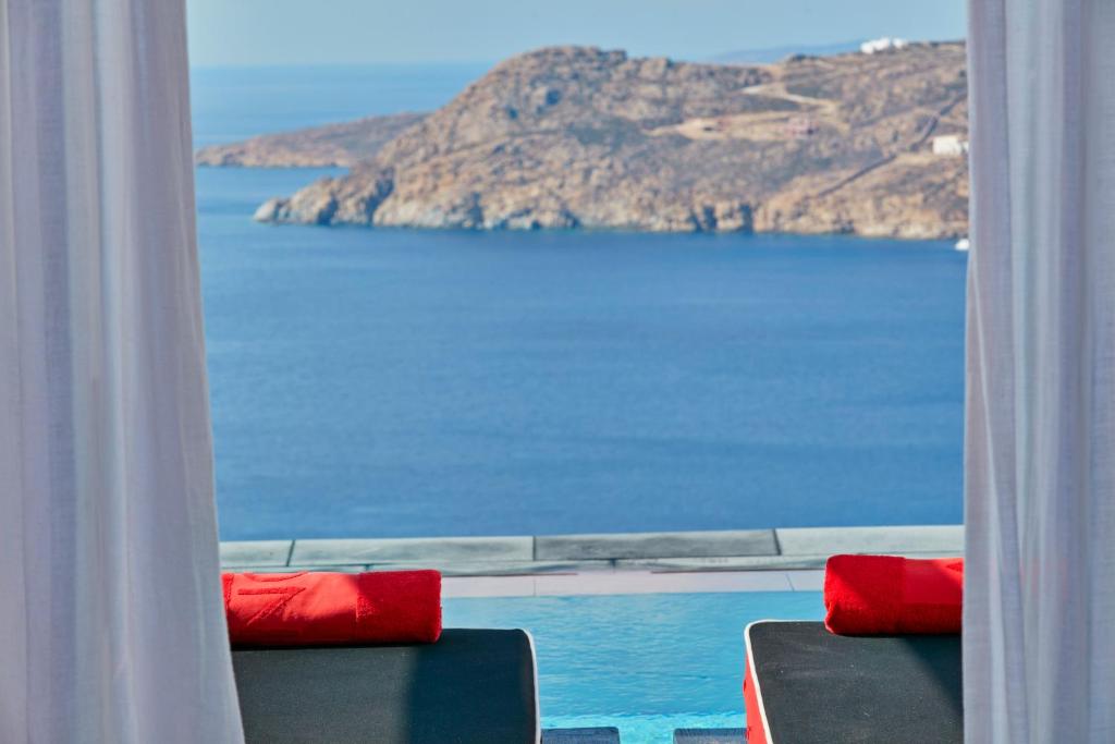 Двухместный (Номер «Пьюа» с собственным бассейном и видом на море) курортного отеля Myconian Avaton Resort, Элия (Эгейские острова)