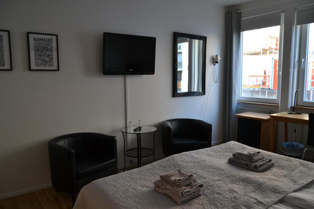 Двухместный (Двухместный номер с 1 кроватью или 2 отдельными кроватями) отеля Solsta Hotell, Карлстад