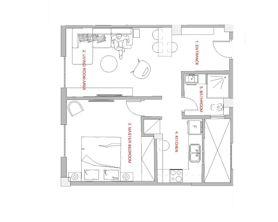 Апартаменты (Улучшенные апартаменты с 1 спальней), Olympus Residence