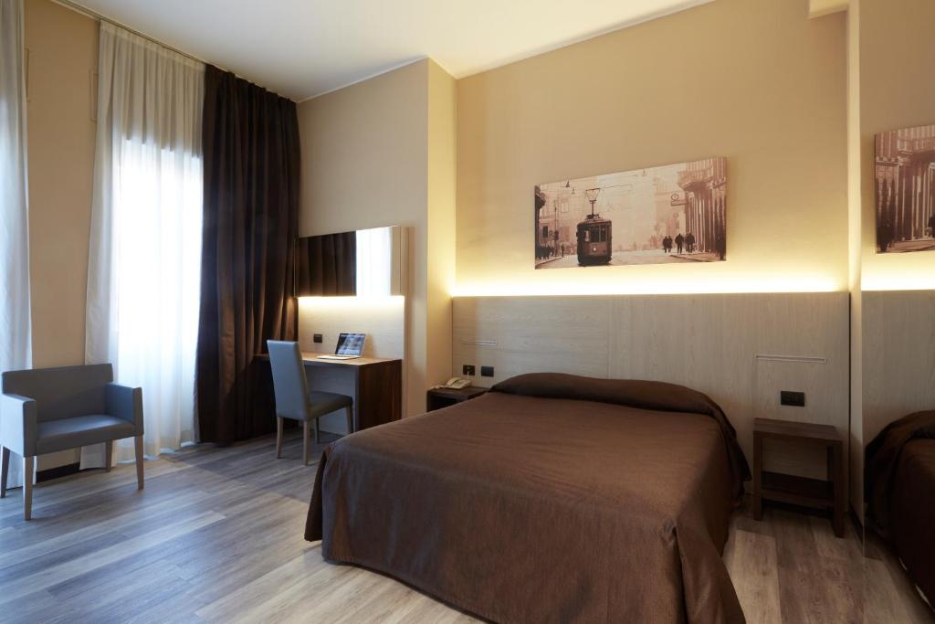 Двухместный (Двухместный номер с 1 кроватью) отеля Hotel Ritter, Милан