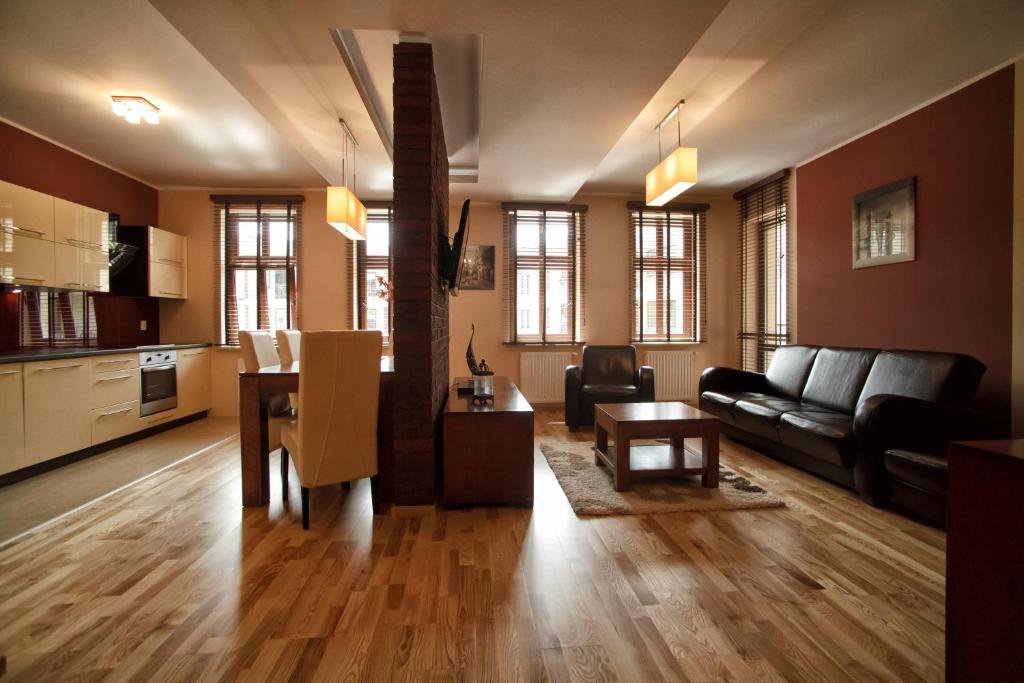 Апартаменты (Апартаменты с 1 спальней (для 4 взрослых)) апарт-отеля Aparthotel Dream of Bydgoszcz, Быдгощ
