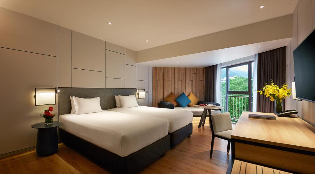 Двухместный (Двухместный номер Делюкс с 2 отдельными кроватями и видом на море) курортного отеля PARKROYAL Penang Resort, Пенанг
