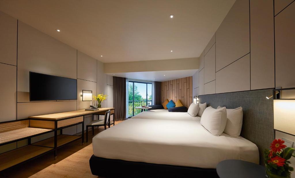 Двухместный (Двухместный номер Делюкс с 2 отдельными кроватями) курортного отеля PARKROYAL Penang Resort, Пенанг